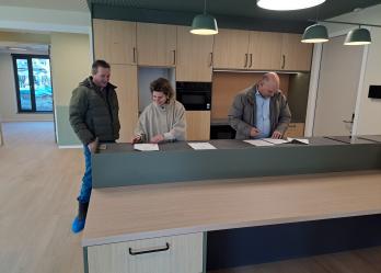 Sleuteloverdracht Boswoningen 1 en 2 in Zonhove