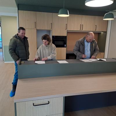 Sleuteloverdracht Boswoningen 1 en 2 in Zonhove